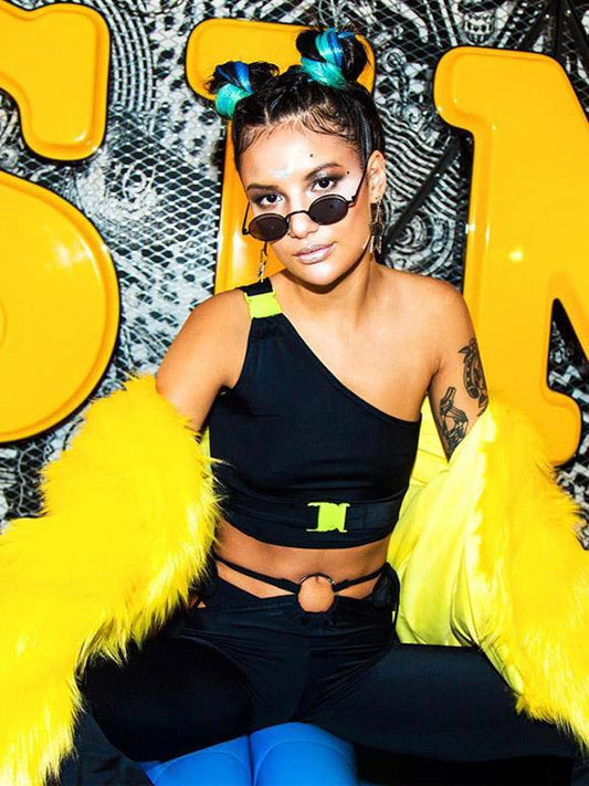 Single Shoulder Bag Buckles Vest Yoga Tops