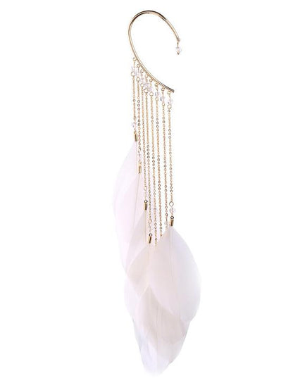 Feather Bohemia Tasseled Earrings