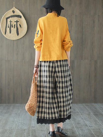 Vintage Ramie Chinese Style Shirt