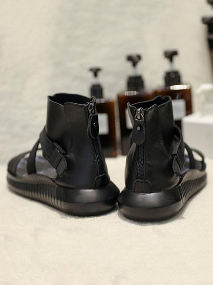 Summer Solid Flat Shoes Sandals