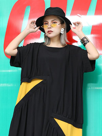 Casual Split-joint Printed Soft Midi Dress
