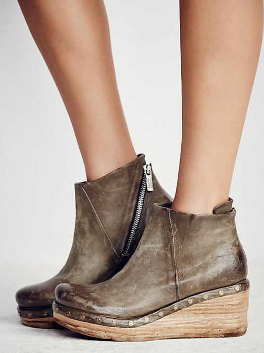Fashion Style Wedge Boots