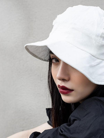 Summer Fringed Solid Bucket Hat
