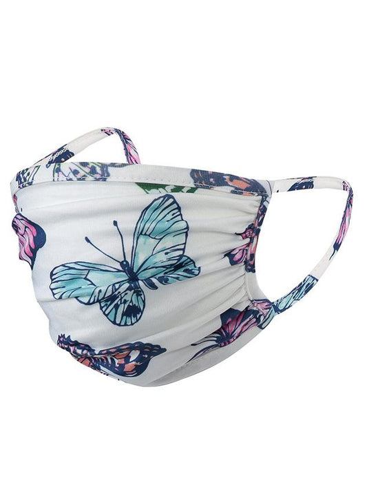 Fashion Butterfly Printed Face Shield Mask