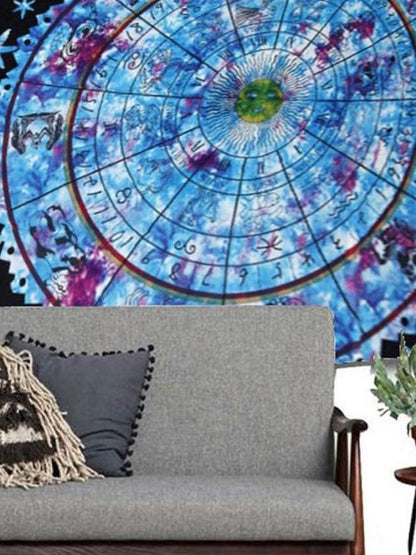 Vintage Printed Blanket Beach Mat Yoga Mat