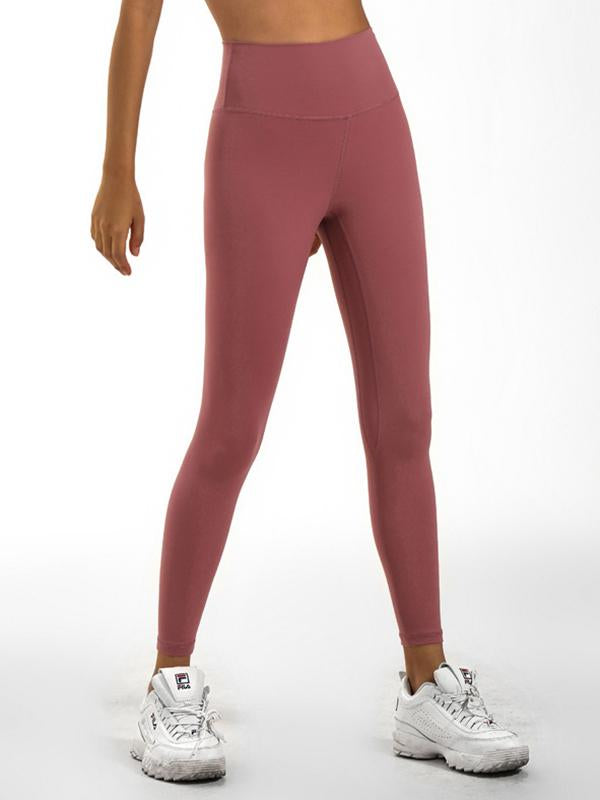 Wrap Solid High Waist Elastic Force Sports Leggings