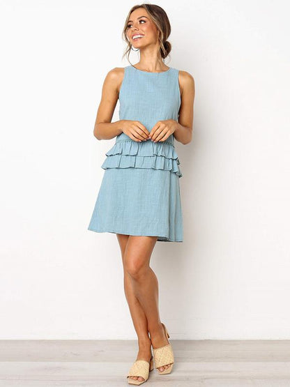 New Flounced Mini Dress