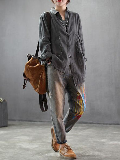 National Linen Rough Selvedge Shirt