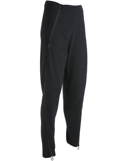 Casual Cropped Zipper Pants