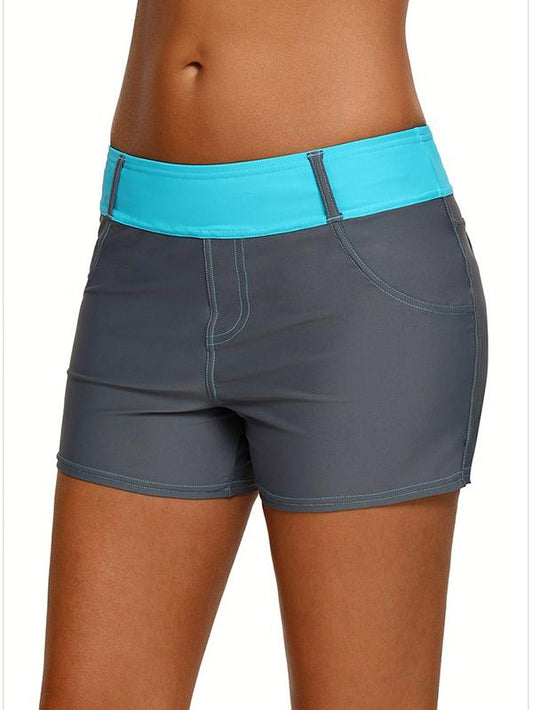 Plus Size Split-joint Wrap Sports Shorts
