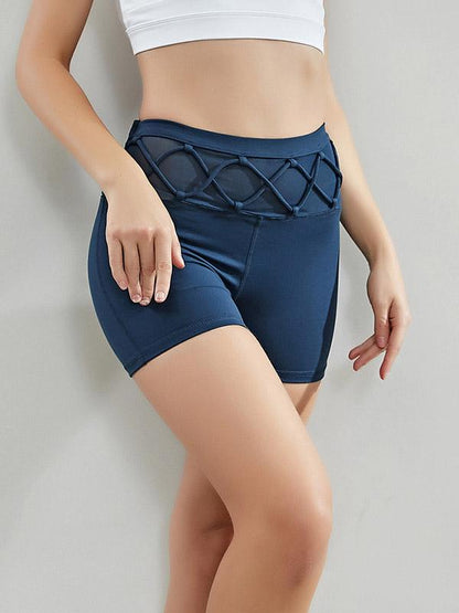Split-Joint Solid Sports Shorts Yoga Shorts