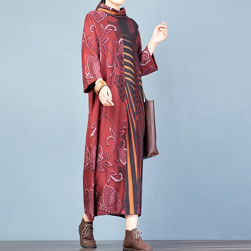 Buykud Casual Elegant Printed Soft Comfortable Dress