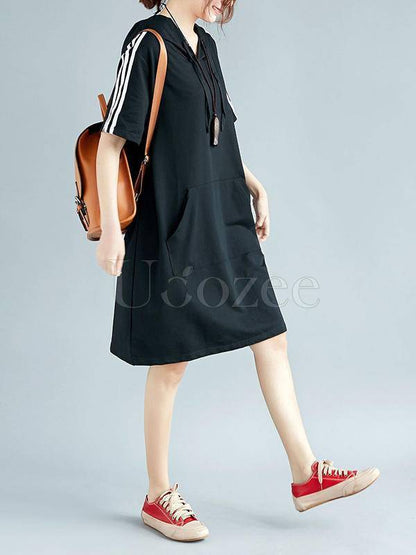 Casual With Pocket Hoodies&Dress