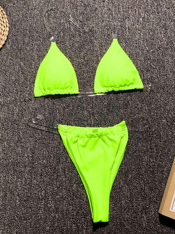 Triangle Top With Panty Bikini Set