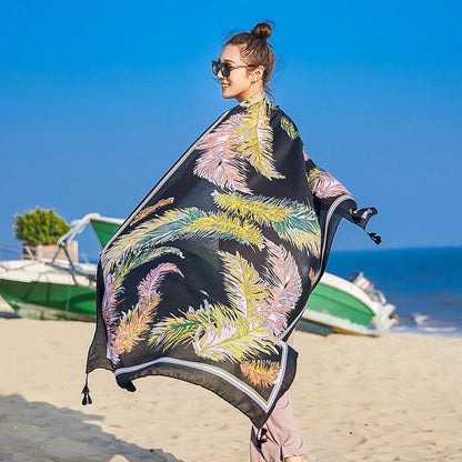 Ethnic Style Travel Beach Holiday Sunscreen Scarf