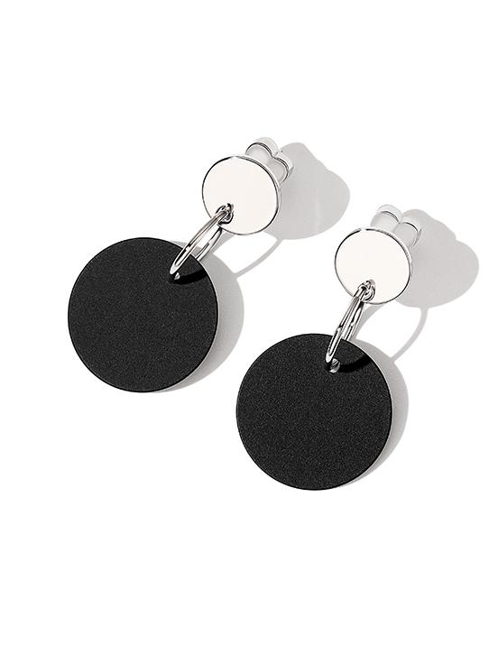 Normcore Black Geometry Earrings