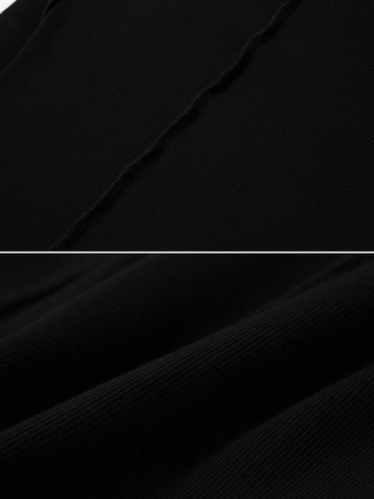 Simple Solid Color Round-Neck Long Sleeves T-Shirt