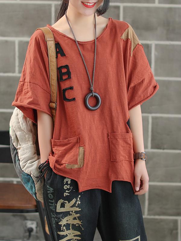 Casual Vintage Cropped T-shirt