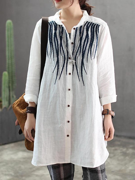 Vintage Summer Lapel Shirt