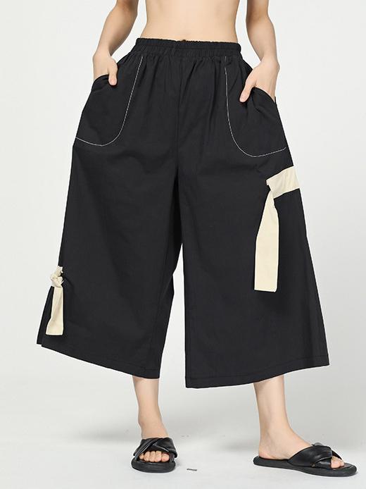 C Yards Original Split-joint Lace-up Pants