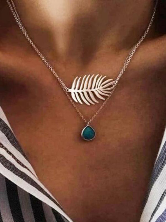 Vintage Leaf Necklaces Accessories