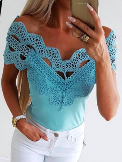 Sexy Lace Blouses&shirts Tops