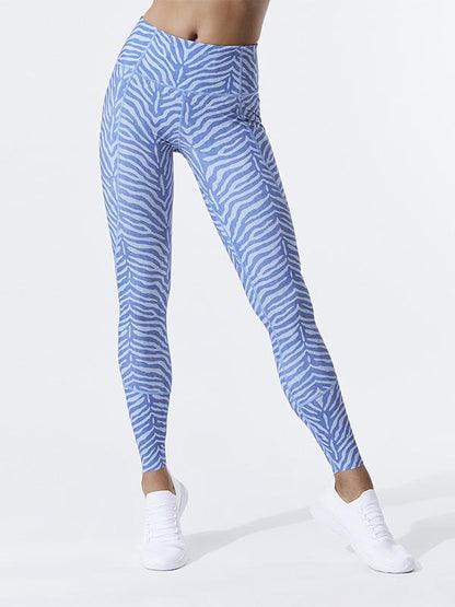 Printed Strip Empire Yoga Leggings