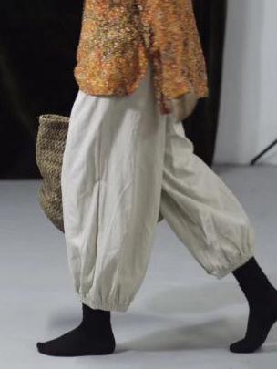 Vintage Comfort Loose Linen Bloomers Pants