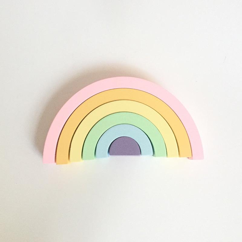 INS Macaron Rainbow Embossment Home Decoration