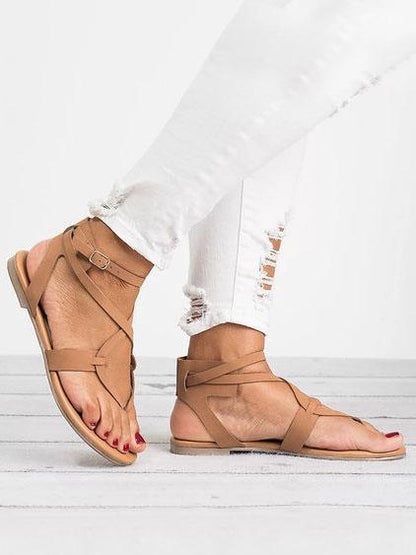 Casual Summer Stylish Flat Sandals, Five Colors