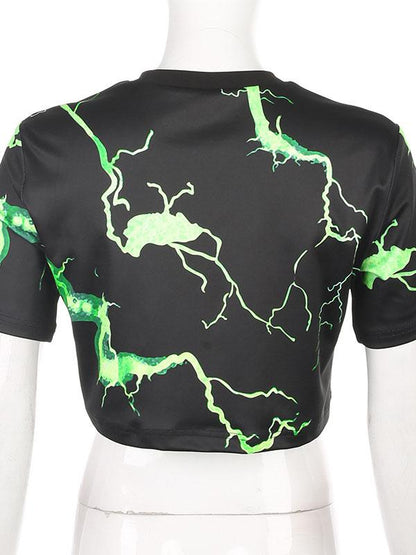 Fashion Leisure Printed Short T-Shirt