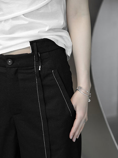 Stylish Asymmetric Loose Column Pants