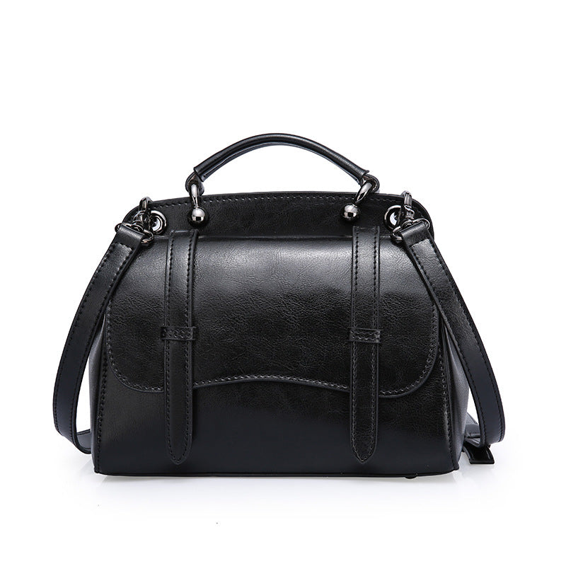 single shoulder slanted bag leather lady bag handbag