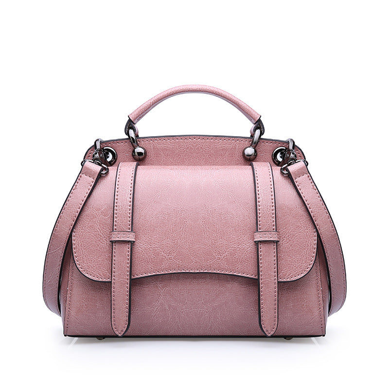 single shoulder slanted bag leather lady bag handbag