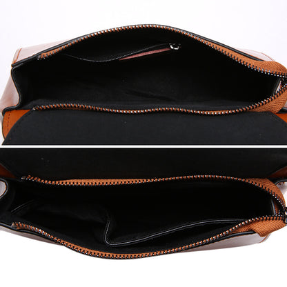 single shoulder slanted bag leather lady bag handbag