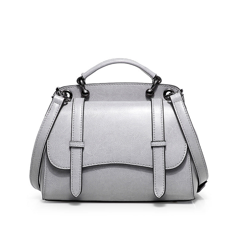 single shoulder slanted bag leather lady bag handbag