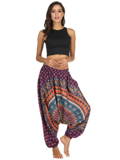 Elastic Waist Casual Pants