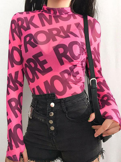 Printed Hollow Casual Tees