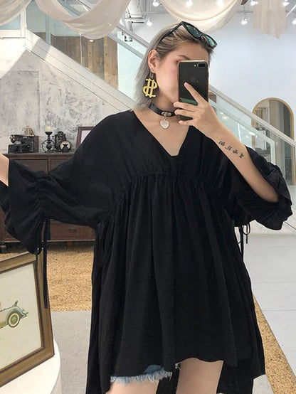 Summer Loose A-line High-low Dress