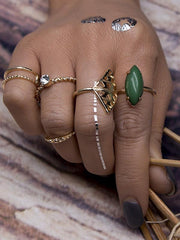 GREEN RHINESTONE