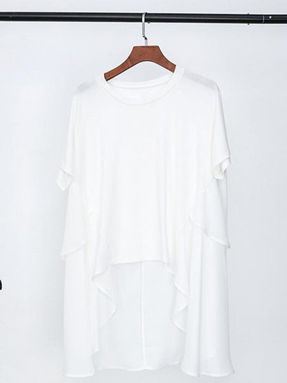 Loose Irregular Chiffon T-shirt