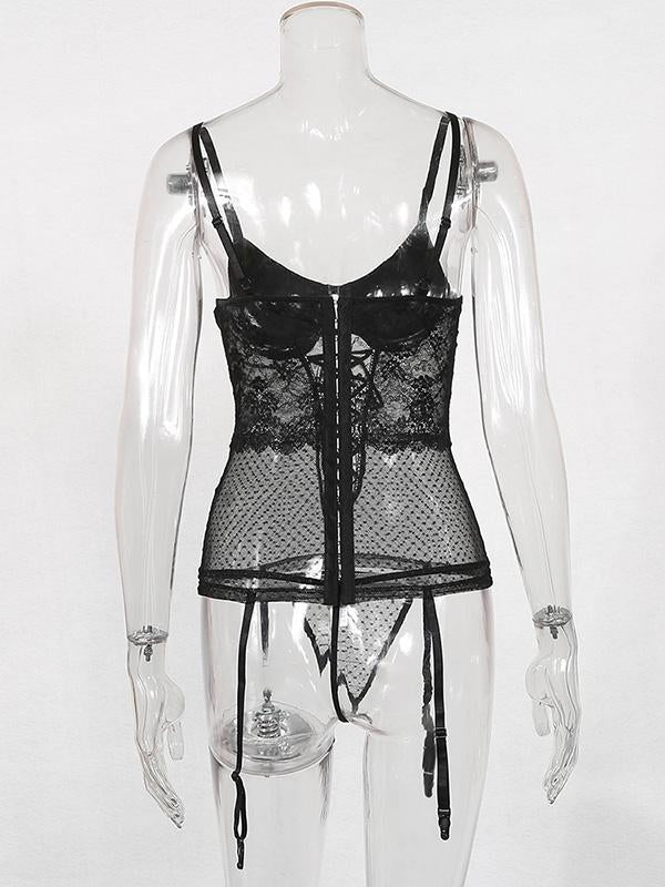 Lace Split-Joint Bandage Split Erotic Lingerie