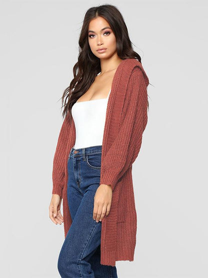 Long Sleeves 3 Colors Knitting Cardigan Tops