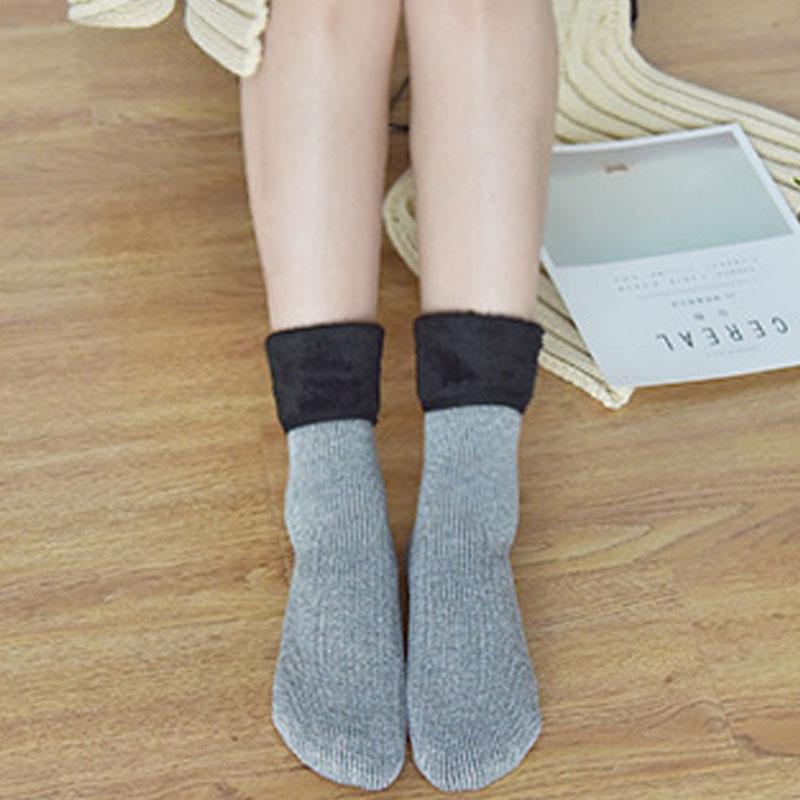 Cotton Wool Casual Keep Warm Bright Silk Women Socks