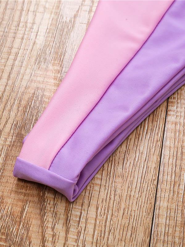 Triangle Split-Joint Split Bikini Swimsuit