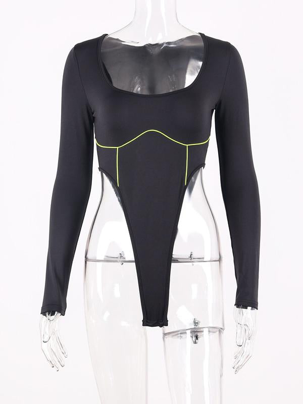 Split-joint Long Sleeves Sports Rompers