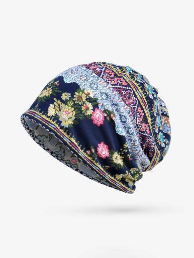 Bohemia Cotton Floral Hat Accessories