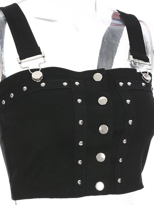 Fashion Sexy Straps Buckle Vest Top