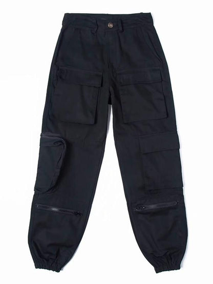 Fashion Ankle-tied Overalls Pants