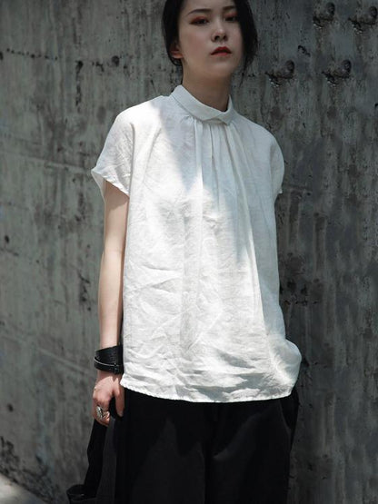 Ruffled Fresh Simple Fiber T-shirt